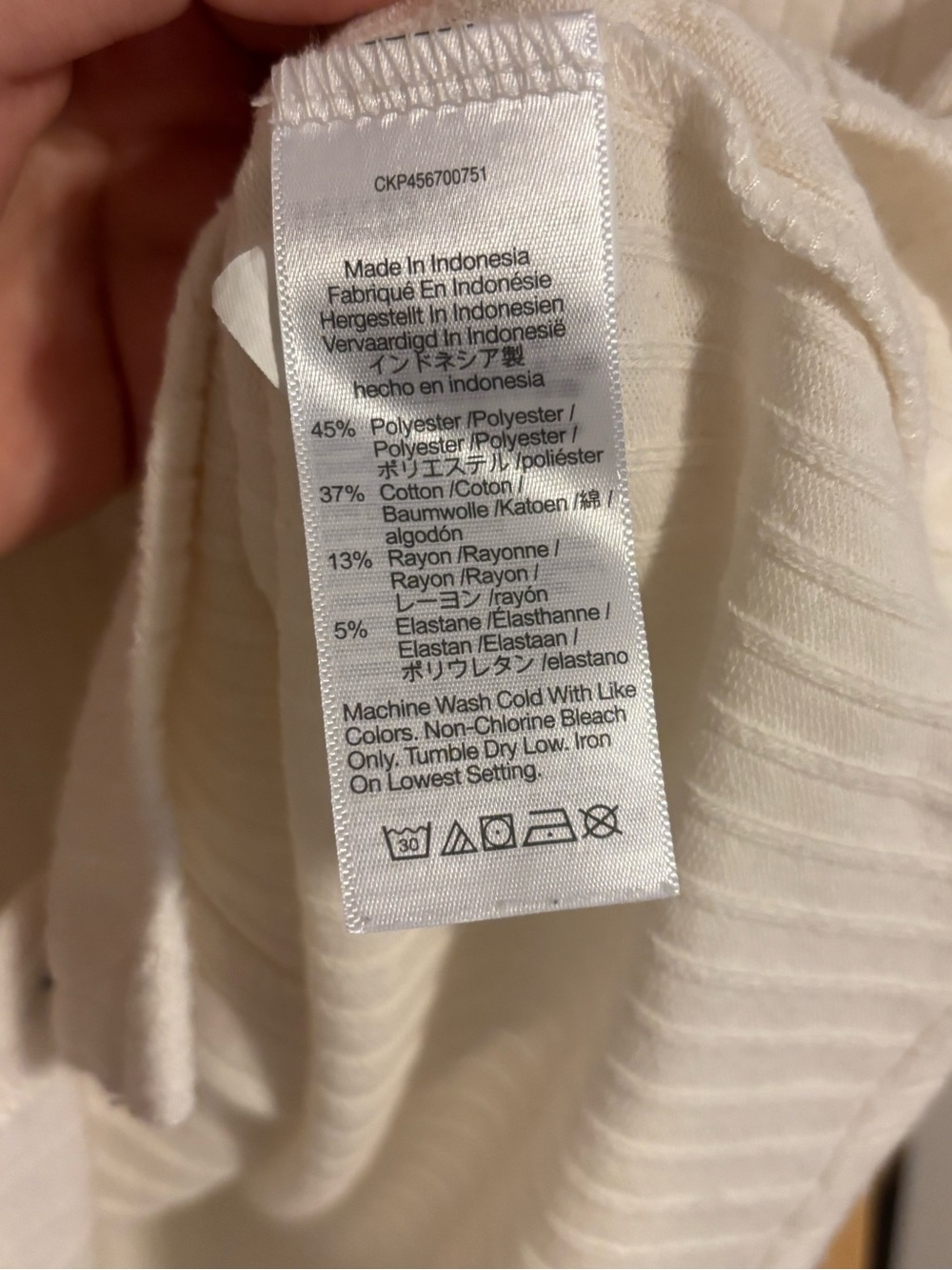 Madewell Ribbed Polo Button-Front Tee Small - Picture 3 of 4